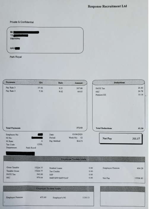 Application Form - Response Recruitment